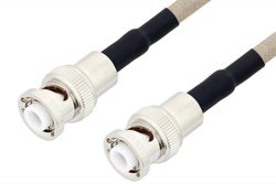 MHV Male to MHV Male Cable 36 Inch Length Using RG141 Coax , LF Solder
