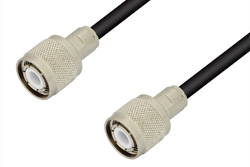HN Male to HN Male Cable 48 Inch Length Using 75 Ohm RG59 Coax, RoHS