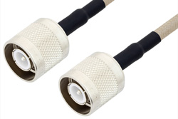 SC Male to SC Male Cable 24 Inch Length Using RG141 Coax