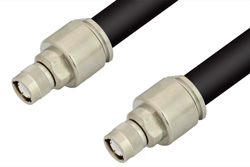 C Male to C Male Cable 12 Inch Length Using RG218 Coax