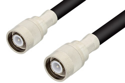 SC Male to SC Male Cable 24 Inch Length Using RG8 Coax, RoHS