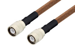 SC Male to SC Male Cable 12 Inch Length Using RG225 Coax , LF Solder