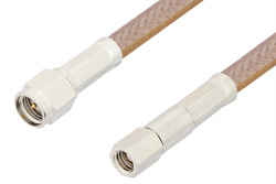 SMA Male to SMC Plug Cable Using RG400 Coax