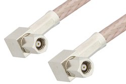 SMC Plug Right Angle to SMC Plug Right Angle Cable Using RG316-DS Coax