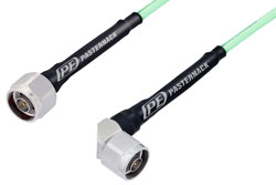 N Male Right Angle to N Male Cable Using PE-P142LL Coax