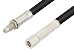 SMC Plug to SMC Jack Bulkhead Cable 60 Inch Length Using RG223 Coax