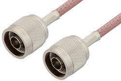 N Male to N Male Cable 72 Inch Length Using RG142 Coax