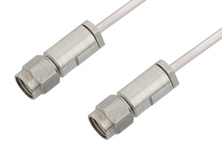 3.5mm Male to 3.5mm Male Cable 12 Inch Length Using PE-SR405AL Coax, LF Solder, RoHS