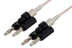 Banana Plug to Banana Plug Cable Using RG316 Coax