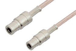 75 Ohm Mini SMB Plug to 75 Ohm Mini SMB Plug Cable 48 Inch Length Using 75 Ohm RG179 Coax