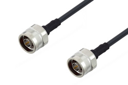 N Male to N Male Cable 24 Inch Length Using PE-C200 Coax