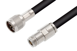 N Male to N Female Cable 36 Inch Length Using PE-C400 Coax