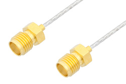 SMA Female to SMA Female Cable 18 Inch Length Using PE-SR047FL Coax