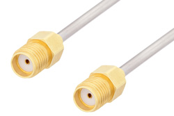 SMA Female to SMA Female Cable 6 Inch Length Using PE-SR405AL Coax