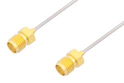 SMA Female to SMA Female Cable 24 Inch Length Using PE-SR047AL Coax