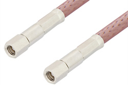 SMC Plug to SMC Plug Cable 36 Inch Length Using RG142 Coax, RoHS