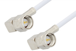 SMA Male Right Angle to SMA Male Right Angle Cable 36 Inch Length Using RG188 Coax, RoHS