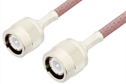 C Male to C Male Cable 24 Inch Length Using RG142 Coax, RoHS