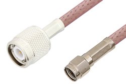 Reverse Polarity SMA Male to TNC Male Cable 72 Inch Length Using RG142 Coax