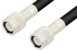 C Male to C Male Cable 12 Inch Length Using RG213 Coax
