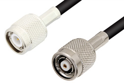 TNC Male to Reverse Polarity TNC Male Cable Using RG58 Coax, RoHS