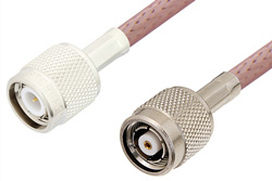 TNC Male to Reverse Polarity TNC Male Cable 36 Inch Length Using RG142 Coax