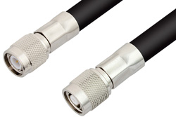 TNC Male to Reverse Polarity TNC Male Cable 60 Inch Length Using RG214 Coax, RoHS