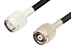 TNC Male to Reverse Polarity TNC Male Cable 36 Inch Length Using RG223 Coax