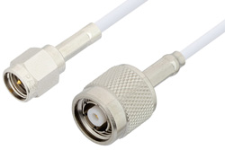 SMA Male to Reverse Polarity TNC Male Cable 36 Inch Length Using RG188 Coax, RoHS