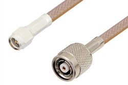 SMA Male to Reverse Polarity TNC Male Cable 24 Inch Length Using RG400 Coax