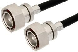 7/16 DIN Male to 7/16 DIN Male Cable 12 Inch Length Using RG8 Coax