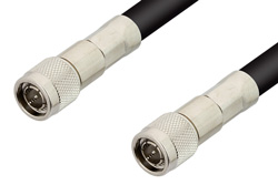 75 Ohm TNC Male to 75 Ohm TNC Male Cable 24 Inch Length Using 75 Ohm RG11 Coax, RoHS