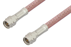 Reverse Thread SMA Male to Reverse Thread SMA Male Cable 48 Inch Length Using RG142 Coax, RoHS