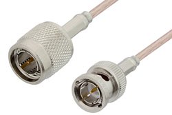 75 Ohm TNC Male to 75 Ohm BNC Male Cable 12 Inch Length Using 75 Ohm RG179 Coax