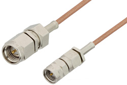 SMA Male to Reverse Thread SMA Male Cable 48 Inch Length Using RG178 Coax, RoHS