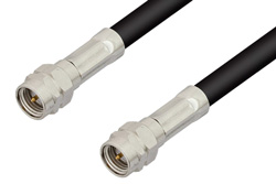 Reverse Thread SMA Male to Reverse Thread SMA Male Cable Using RG223 Coax, RoHS