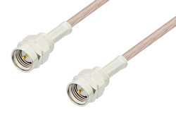 Reverse Thread SMA Male to Reverse Thread SMA Male Cable Using RG316 Coax, RoHS