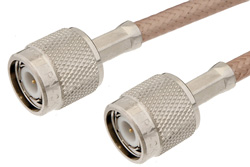 TNC Male to TNC Male Cable 24 Inch Length Using RG142 Coax
