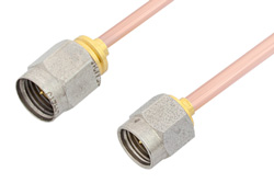 2.92mm Male to 2.4mm Male Cable 36 Inch Length Using RG405 Coax, RoHS