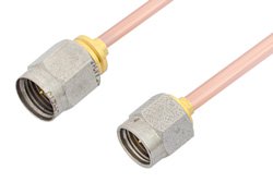 2.92mm Male to 2.4mm Male Cable 48 Inch Length Using RG405 Coax, RoHS