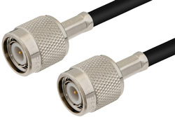 TNC Male to TNC Male Cable 12 Inch Length Using RG8X Coax