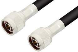 N Male to N Male Cable 60 Inch Length Using RG8 Coax, RoHS