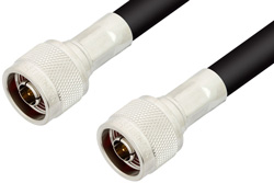 N Male to N Male Cable Using RG8 Coax, RoHS