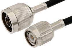 N Male to TNC Male Cable Using PE-C195 Coax