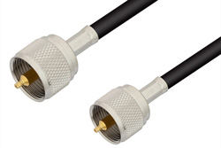 UHF Male to UHF Male Cable 72 Inch Length Using 75 Ohm RG59 Coax, RoHS