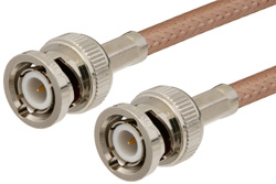 BNC Male to BNC Male Cable 36 Inch Length Using RG400 Coax, RoHS