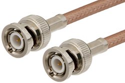 BNC Male to BNC Male Cable 72 Inch Length Using RG400 Coax, RoHS