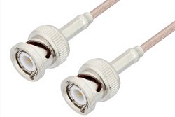 BNC Male to BNC Male Cable 48 Inch Length Using RG316 Coax, RoHS