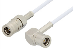 SMB Plug to SMB Plug Right Angle Cable Using RG196 Coax, RoHS