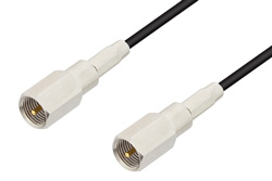 FME Plug to FME Plug Cable 12 Inch Length Using RG174 Coax, RoHS